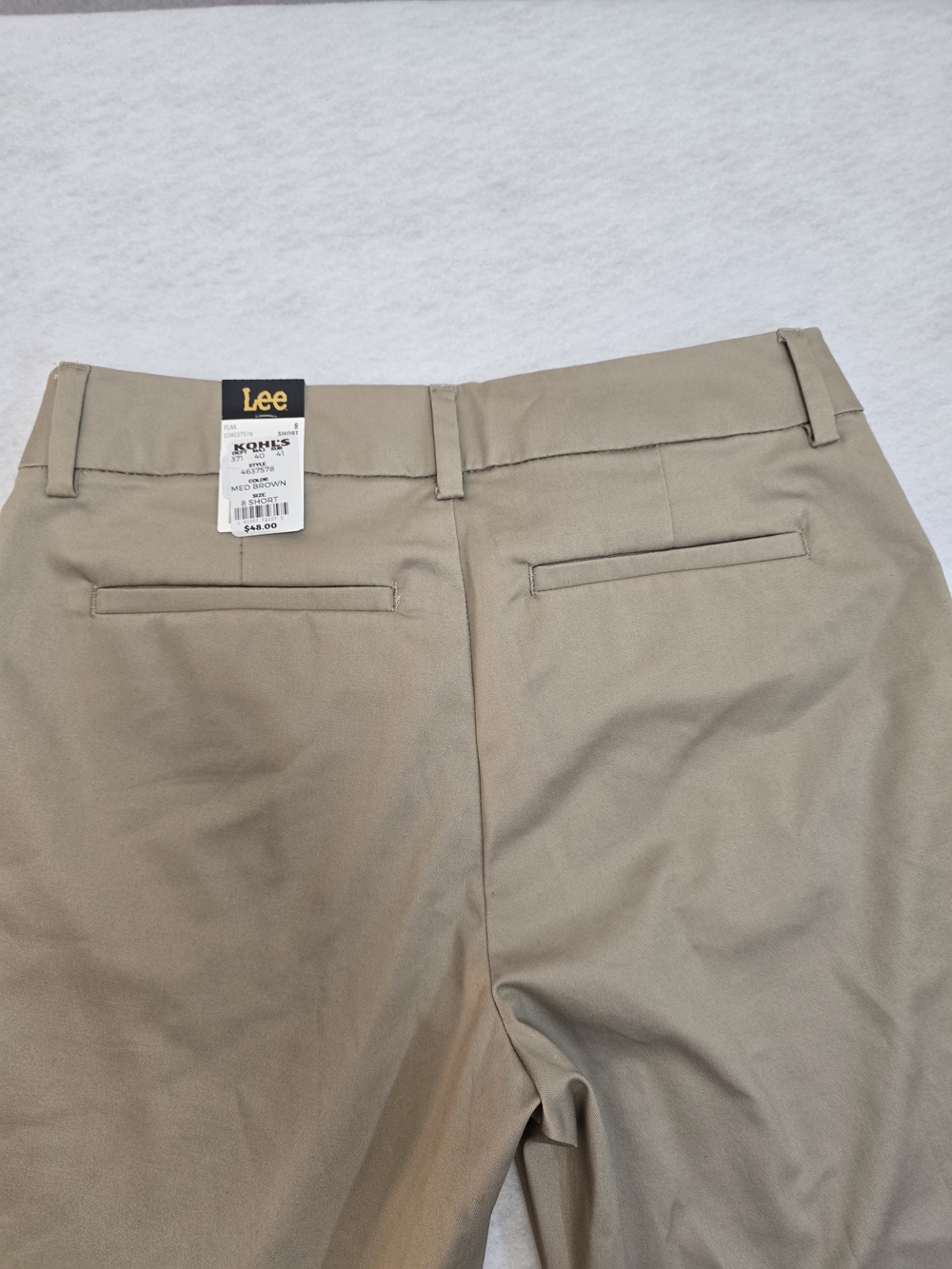 Lee Womens Wrinkle-Free Khaki Pants - Beige Size 8 - Picture 6 of 11